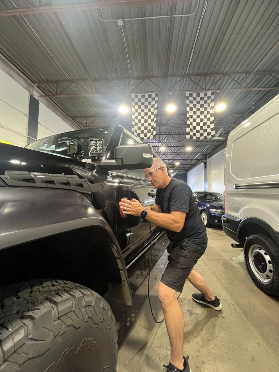 Mirror finish achieved through professional multi-stage paint correction